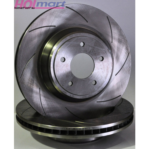 HOLDEN VZ HSV AP RACING COMMODORE FRONT SLOTTED ROTOR BRAKE DISCS PAIR
