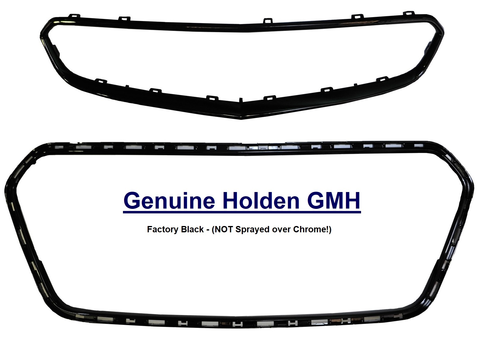 Holden Commodore Front Upper & Lower Grille Surround Trim Molds VF