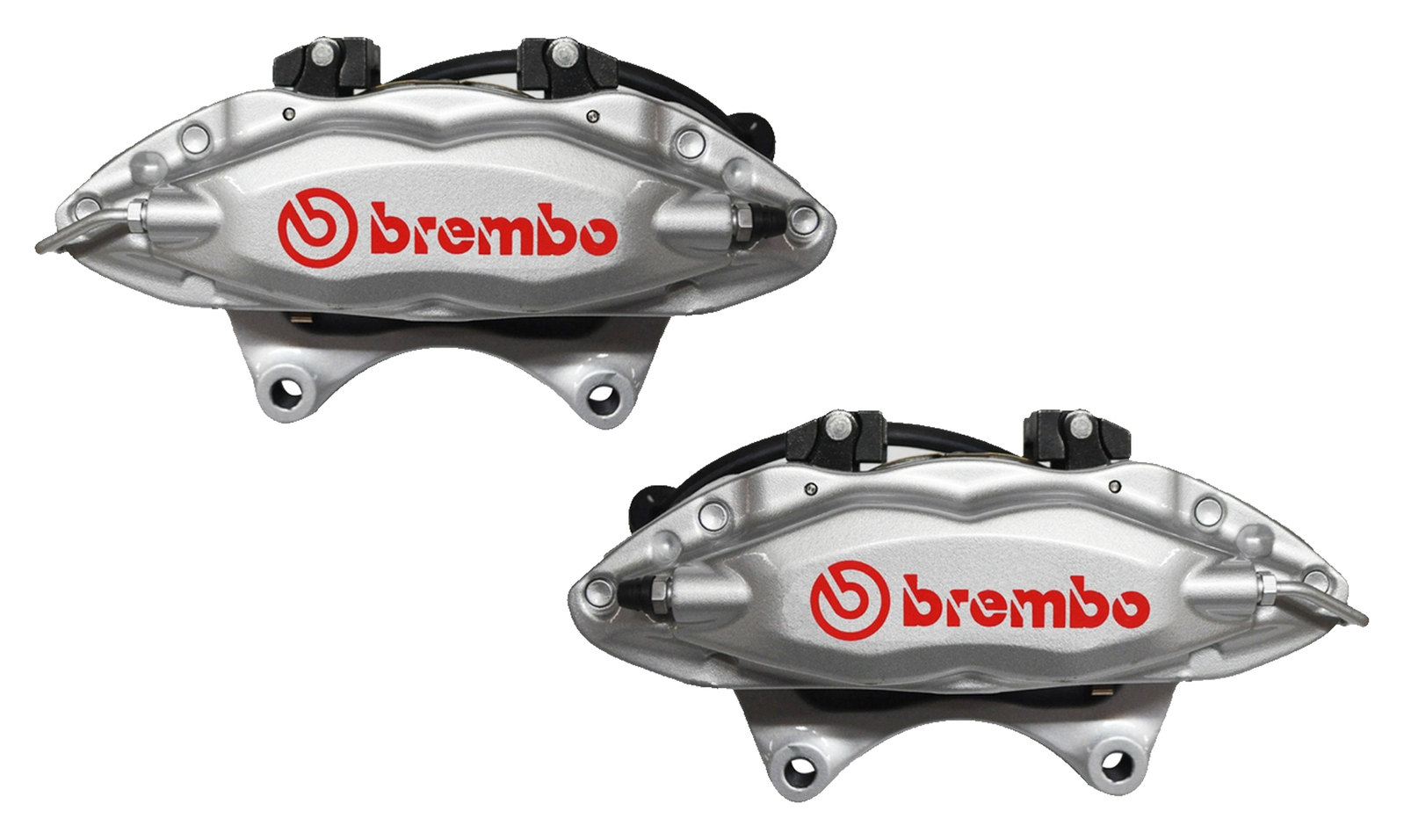 VF WN Redline Brembo Front Brake Calipers Brake Pads Silver / Red HSV Commodore Caprice