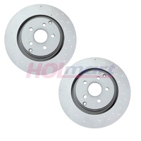 HSV VF Rear Brake Disc Rotors VF Clubsport R8 Track Edition 2016 (Yellow Calipers) LHR RHF