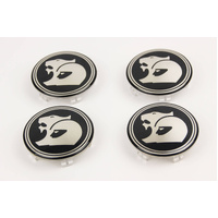 HSV Set of Centre Caps VE VF X4 GTS Clubsport Senator Grange Maloo E1 E2 E3 GEN-F GEN-F2 (Black) 63mm