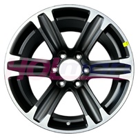 HSV Colorado Sportscat 18" x 10" Wheel Rim Satin Black With Silver Lip Design