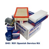 Filter Kit Acdelco Nissan Navara D40 & R51 Pathfinder 2.5L Diesel YD25DDT1 ACK12