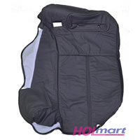 Holden WK WL Statesman Leather Right Rear Seat Upright Trim With First Aid Kit Holder - Grey
