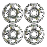 16" Steel Trailer Wheel 16x6.5" Rims X4 Silver 6 Stud Caravan Camper Boat Trailer NEW