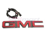 GMC Yukon XL Illuminated Front Grille Emblem (Red)