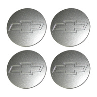 Holden Commodore VT VX VY VZ Chev Mag Wheel Rim Centre Caps SILVER (Set of 4)