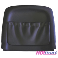 Holden VT VX Series 1 Front Seat Backing & Map Pocket Left W/Lumbar Support - Anthracite Black (Dark Grey)