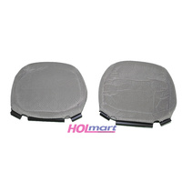 Holden WL Statesman Cloth Front Seat Headrest Trims - Pair Mid Reed