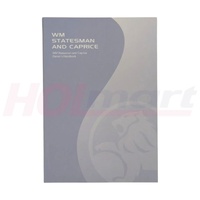 Holden WM Statesman And Caprice Owner's Handbook