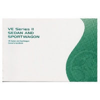 Holden Commodore Owners Manual VE Series 2 MY11 Sedan & Wagon Owners Manual Booklet
