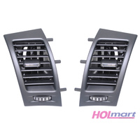 Holden VE Series 1 Front Door Vents Pair - Black/Chrome