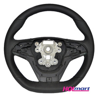 HSV VF Steering Wheel Leather Flat Bottom 'Paddle Shift' Black GEN-F GTS Clubsport Holden SS SSV