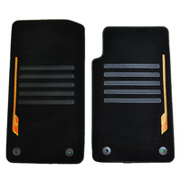 Holden Commodore VF Sandman SV6 SS SSV Front Carpet Floor Mats Pair UTE Black/Orange