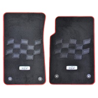 Holden VE HRT Motorsport Front Carpet Floor Mats Ute SV6 SS SSV Red/Black Commodore
