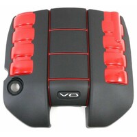 Holden V8 Engine Cover VF WN LS3 L77 Black/Red 6.2L 6.0L Commodore SS SSV GMH