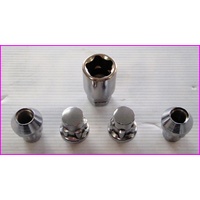 VT VX VY VZ WH WK WL V2 Mag Wheel Lock Nut (Set of 4) CHROME VB VC VH VK VL Holden Commodore