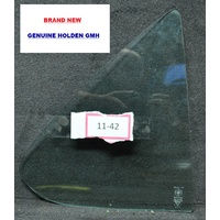 Holden LH LX UC Torana Right Rear Door 1/4 Quarter Glass. Factory Green Tint GMH NOS