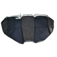 Ford FG XR Sedan Rear Leather / Cloth Seat Base Trim - Blue / Black