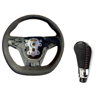 Holden HSV VF GTSR W1 Alcantara Steering Wheel + Auto Shifter Knob Red Stitch GEN-F