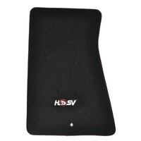 HSV Carpet Floor Mat VT VX VY VZ V2 VU Front Passenger Black/Red Stitch Holden - Clubsport R8 Senator GTS Commodore NOS