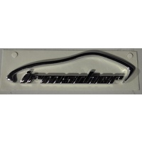 Irmscher chrome Logo Badge 90mm X 23mm Holden Cruze Astra Commodore VXR