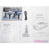 Toyota Hilux TPMS Tyre Pressure Monitoring System Valve Sensors Kit - Feb 2005 Onwards