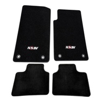 HSV VF WN Carpet Floor Mats Front & Rear Black Set Black - Clubsport R8 Senator GTS Maloo Holden