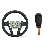 Holden VE SS-V Leather Steering Wheel & Auto Leather Shifter Knob Commodore WM V6 V8 Black GMH