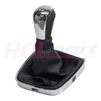Holden VF V8 Manual Shifter Gear Knob & Boot 6 Speed Chrome/Black Commodore & HSV