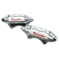 Holden VF WN Redline Brembo Rear Brake Calipers & Brake Pads Silver Red Commodore SS SSV VE HSV