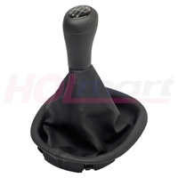 Holden VT VX VU Manual Shifter Gear Knob & Boot 6 Speed Black Stitch
