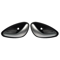 Holden HSV VT VX VY VZ Inner Door Handles Front Pair Black/Silver Commodore GMH