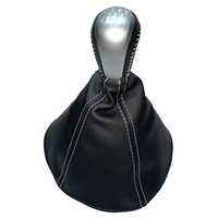Holden HSV VY VZ Manual Leather Shifter Knob & Boot 6 Speed Silver Stitch SS GTS Clubsport