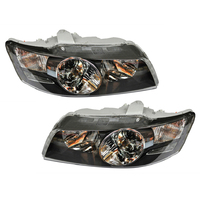 Holden WK WL Head Lights Pair Caprice Left/Right Black HSV Grange GMH NOS