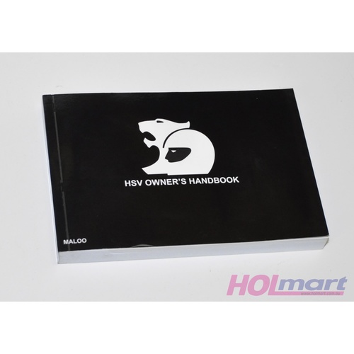 Holden HSV VE E3 Maloo Owners Handbook New