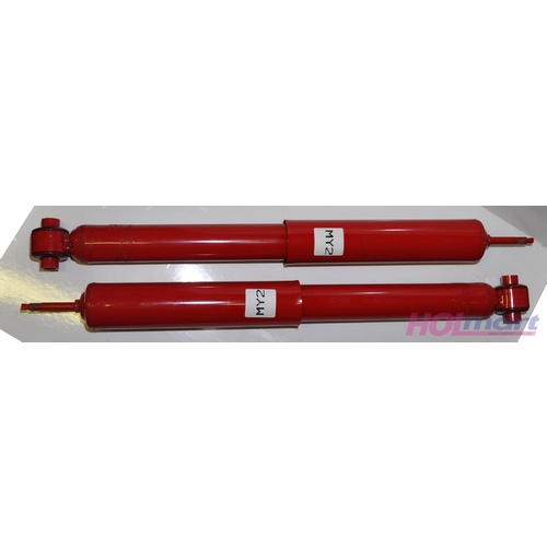 Holden HSV Maloo VU VY VZ Ute Gas Rear Shockers Pair Red - No Top Bushes