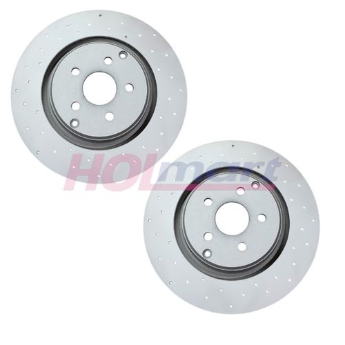 HSV VF Rear Brake Disc Rotors VF Clubsport R8 Track Edition 2016 (Yellow Calipers) LHR RHF