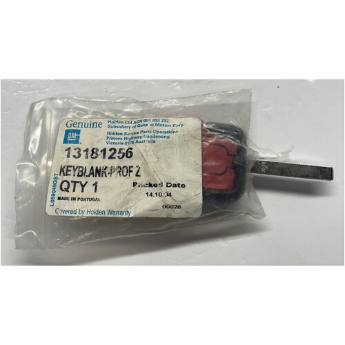 Holden TS Astra Blank Key Transponder Z Profile 2005 - 2006 GMH