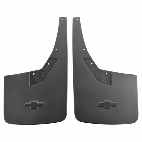 Chevrolete Silverado Rear Mud Flap Set 2014 - 2018 Bowtie Logo 