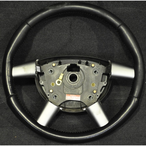 Holden VZ SSZ Black Leather Steering Wheel With Red Stitching