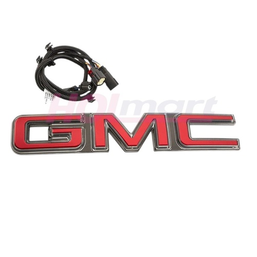 GMC Yukon XL Illuminated Front Grille Emblem (Red)