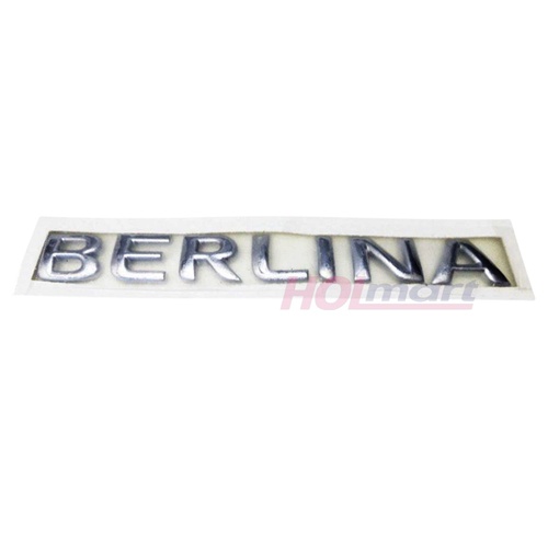 Holden VX Commodore Sedan/Wagon Chrome Badge for "Berlina"  Decklid Boot or Tailgate