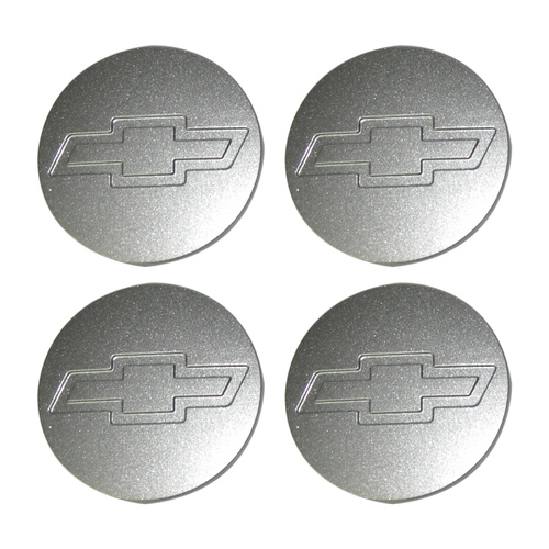 Holden Commodore VT VX VY VZ Chev Mag Wheel Rim Centre Caps SILVER (Set of 4)