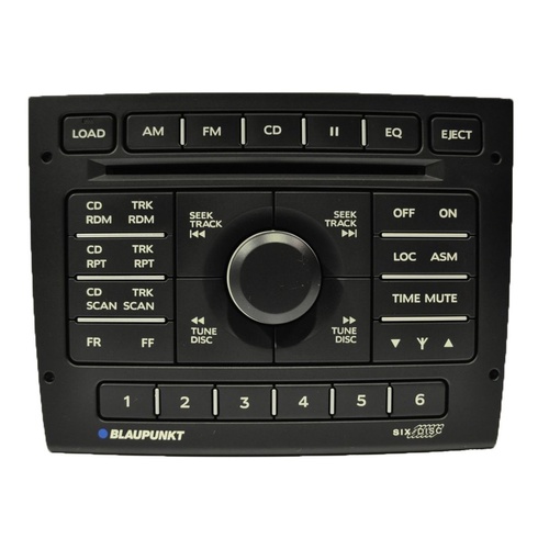 Holden WK WL Statesman Blaupunkt 6 Stacker CD Radio Stereo Black - No DVD 