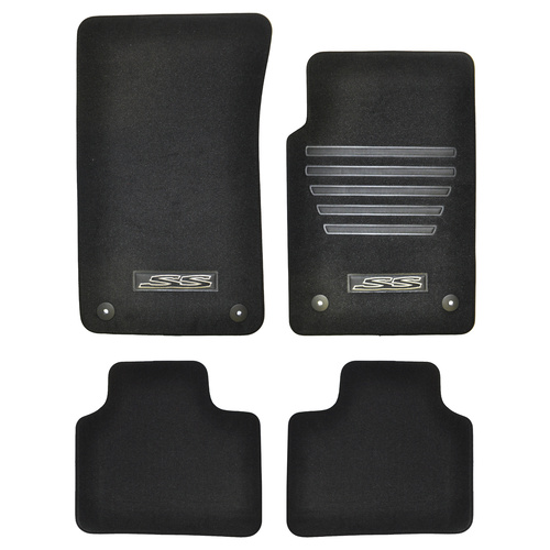 Holden VE SS Floor Mats Onyx Black Front & Rear (Set of 4) Commodore SV6 