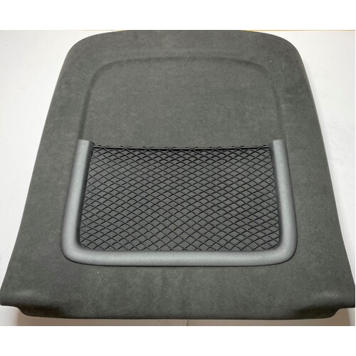 HSV VE Front Seat Backing Map Pocket Onyx Black Netting Suede