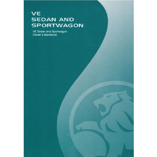 Holden Commodore Owners Manual VE Series 1 MY09 Sedan & Wagon Handbook Booklet