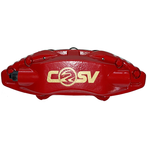 Holden HSV VE AP Racing Left 4 Pot Piston Rear Brake Calipers & Pads RED CSV Logo Clubsport Senator