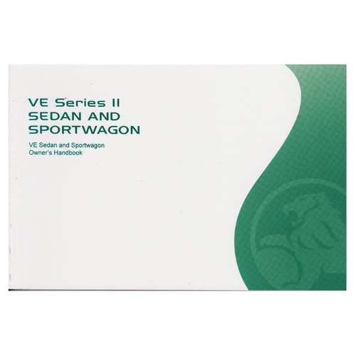 Holden Commodore Owners Manual Booklet VE Series 2 Sedan & Wagon